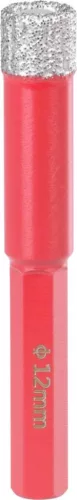 Koronafúró Strend Pro Premium DCB12, 12 mm, HEX szár, koronafúró, gyémánt, professzionális