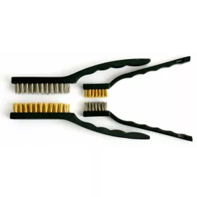   Kézi mini drótkefe készlet Strend Pro BWS 378, 4 részes kefekészlet, 2x175 mm, 2x225 mm