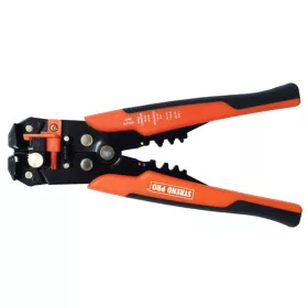   Strend Pro AWS 066 fogó, 205 mm, kábelekhez, villanyszerelőkhöz, takarásmentesítéshez, szigetelés eltávolításához, 0,2-6 mm2, Cr12MoV