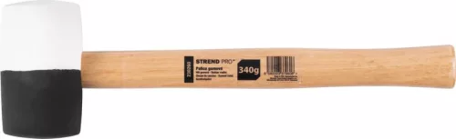 Kalapács Strend Pro HM232 340 g, 290 mm, gumi, BlackWhiteHead, fa nyél