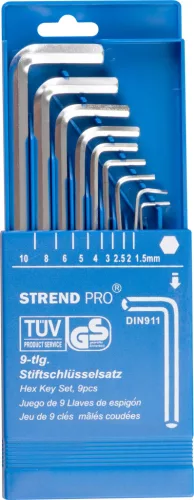 Kulcs készlet Strend Pro HK0212, 9 részes, Hex S1, belső, Imbusz