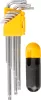 Kulcs készlet Strend Pro HK7008, 9 részes, T10-T50, Torx, Cr-V, belső