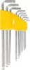 Kulcs készlet Strend Pro HK7008, 9 részes, T10-T50, Torx, Cr-V, belső