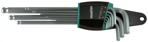 Kulcs készlet Whirlpower 158-0109, 9 részes, Hex, gömbfejes Imbusz