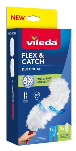 Vileda Flex&Catch portörlő - rövid nyéllel