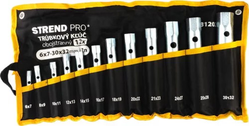 Kulcs Strend Pro, 6x7-30x32 mm, cső, kétoldalas, Zn, 12 db-os készlet