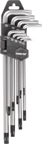 Kulcs készlet Strend Pro HK0259, 9 részes, T10-T50, Torx, belső
