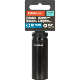   Hosszabbító Strend Pro Premium, ütvecsavarozó, meghosszabbított, 1/2", hatszög, CrMO, 19 mm