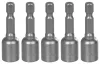 Strend Pro BitFej MS84, mágneses, 10 mm, 1/4" 5 db-os