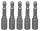 Strend Pro BitFej MS84, mágneses, 6 mm, 1/4" 5 db-os