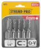 Strend Pro BitFej MS84, mágneses, 6 mm, 1/4" 5 db-os