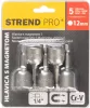 Strend Pro BitFej MS84, mágneses, 12 mm, 1/4" 5 db-os