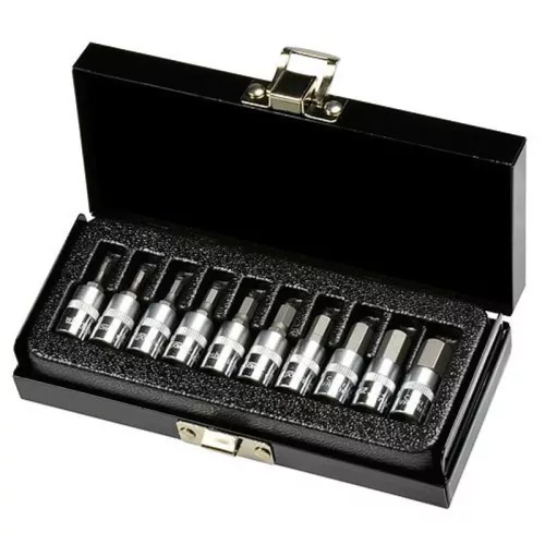 Dugókulcs készlet Whirlpower 1612-0310, 1/4", HX, 10 részes