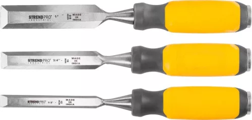 Véső készlet Strend Pro Premium, fához, 12-19-25 mm