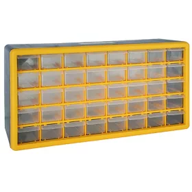   Alkatrész-rendszerező szekrény Strend Pro SBx3045-F, falra, 40 fiók, 50x16x25 cm, max. 25 kg