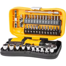   Szerszámkészlet Strend Pro WT549, 39 részes, bitek, fejek és 1/4" racsni