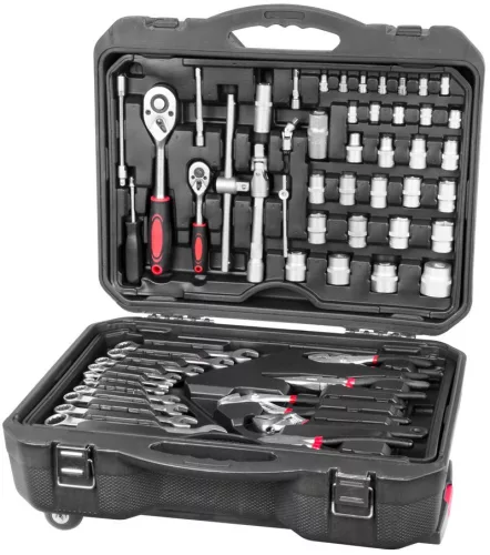 Szerszámkészlet Strend Pro S870, 187 részes, bőröndben