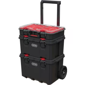  Szerszámos doboz készlet Keter 250927 Stack'n'roll mobil rendszer, 525x411x930 mm, szerszámokhoz