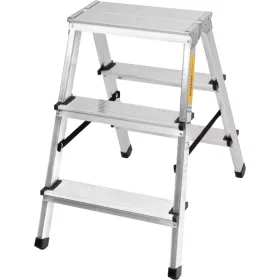   Strend Pro DD kétoldalas alumínium létra – 2 × 3 fokos, 125 kg teherbírás