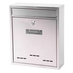 FLATBOX rozsdamentes acél postaláda – 26 × 9 × 31 cm