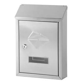   GL-06S rozsdamentes acél postaláda hátsó levélbedobó nyílással – 30,5 × 7 × 21,5 cm