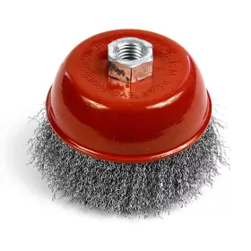   Drótkorong Strend Pro CCB-501, 125 mm, csésze alakú, hullámos, M14x2, 0,3 mm huzal