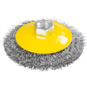   Drótkorong Strend Pro CCB-504 100 mm, körkefe, tál alakú, hullámos, M14x2, 0,3 mm huzal