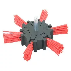   Nylon csillagkefe Strend Pro AWB-021 100 mm, körkefe, nylon, szárral, G80