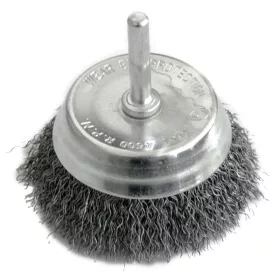   Csészekefe Strend Pro CCB-509, 50 mm, csésze alakú, hullámos, szárral, 0,3 mm huzal