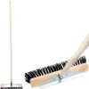 Geco U400.3 DUO WH úttisztító seprű nyéllel, PVC/acél sörtékkel – 400 mm