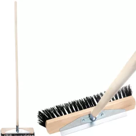   Geco U400.3 DUO WH úttisztító seprű nyéllel, PVC/acél sörtékkel – 400 mm
