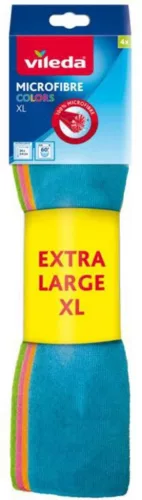 Vileda Microfibre Colors XL mikroszálas kendő – 4 db