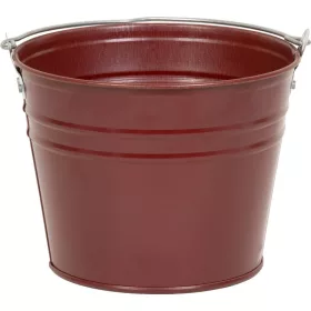 Aix Caldari horganyzott fém vödör – 5 liter, bordó