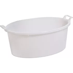   ICS P12160 ovális lavór fülekkel – 33 liter, 60 cm, fehér