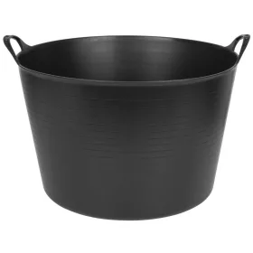   Vödör Strend Pro Flexi, fekete, építőipari, fülekkel, 51,5x39 cm, 55 literes