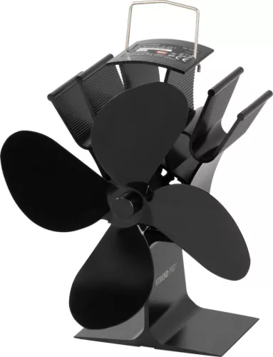 Strend Pro kandallóventilátor, álló, 4-lapátos, fekete