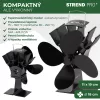 Strend Pro kandallóventilátor, álló, 4-lapátos, fekete