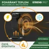 Strend Pro kandallóventilátor, álló, 4-lapátos, fekete