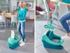 Leifheit Wiper Press Profi XL Mobile 55096 takarítókészlet – felmosó + 8 literes vödör