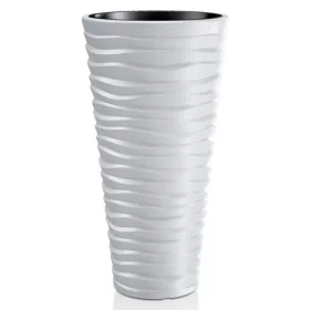 SAND Slim 400, Virágcserép betéttel, 390x750 mm, fehér