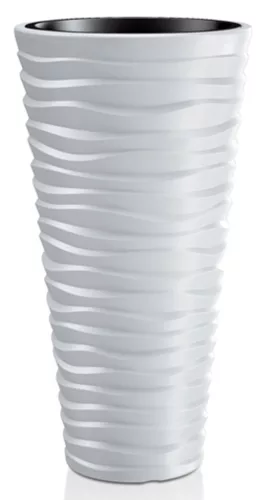 SAND Slim 400, Virágcserép betéttel, 390x750 mm, fehér