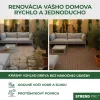 WPC fa hatású műanyag teraszburkolat, PP, 31x31x2, barna és szürke szín, 9 db
