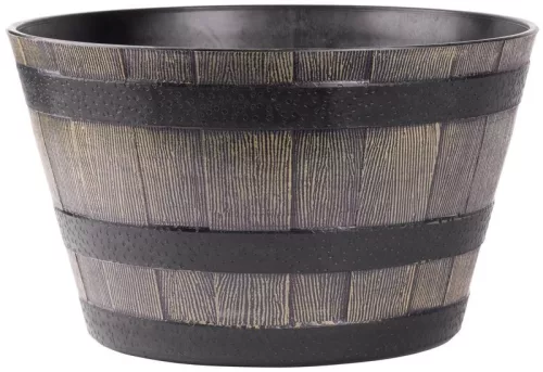 Strend Pro Woodeff, Fa hatású virágláda, 39x23 cm, natúr