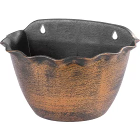   Strend Pro Wave, Függő virágcserép, 26x18 cm, arany, fémes hatású