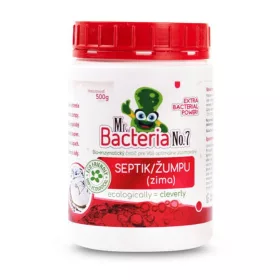   Mr.Bacteria No.7, Aktivátor, szeptikus tartályok/emésztőgödrök téli kezelésére, 500g