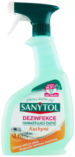 Sanytol Fertőtlenítő Zsírtalanító Tisztítószer Konyhába, Citrusos, 500 ml