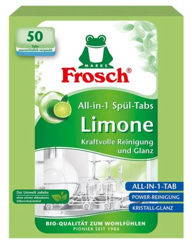 Frosch EKO ALL in 1 mosogatógéptabletta, citrom, 50 tabletta