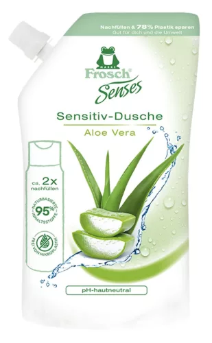 Frosch Senses Aloe Vera tusfürdő utántöltő – 500 ml