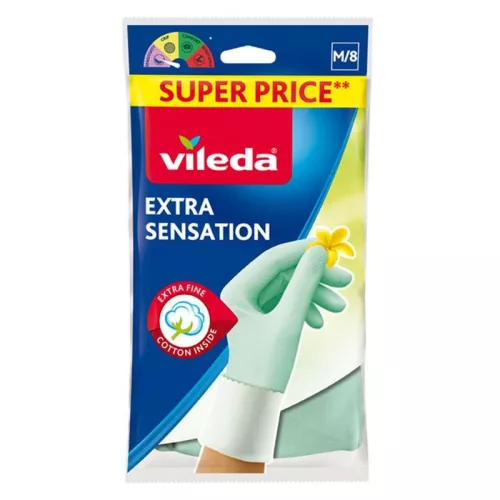 Vileda Extra Sensation háztartási gumikesztyű – M méret