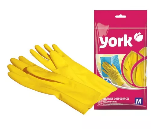 York háztartási gumikesztyű – L méret, sárga